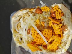 饼夹花干菜-三兄弟高炉烧饼