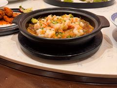 石锅生焗蝴蝶虾-荣乐园