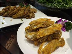 蛋煎鱼翅&炸藕盒-茶港食堂(武昌店)