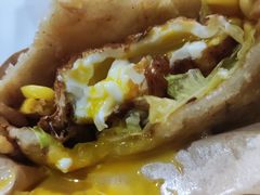 -小红车炸蛋葱油饼