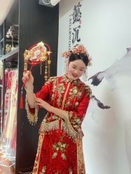 -懿沉香中式嫁衣礼服秀禾服龙凤褂马来褂旗袍总店