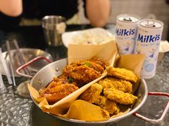 炸鸡翅一半一半-富乐满韩国正宗炸鸡韩国料理(虹泉路店)