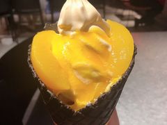 黄桃百香果布丁冰淇淋-麦当劳(新王府井店)