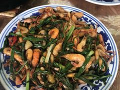 葱爆河虾-柴火农家饭(遇龙河店)