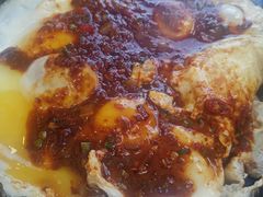 铁板鸡蛋-金达莱冷面百年石锅饭(宾馆胡同店)