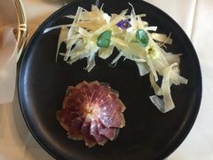 三年酵香火腿配大理手撕乳扇-泓0871臻选云南菜·味庄