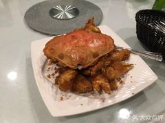 椒盐螃蟹-岭南小馆