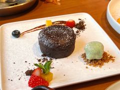 巧克力熔岩蛋糕-OLLA 西班牙餐厅(丰盛里店)