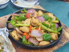 -古榕农庄·桑拿簸箕菜·招牌泥焗鸡(清远长隆店)
