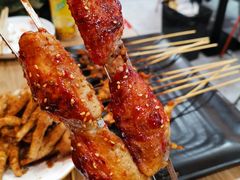 特色烤翅-宝记烧烤·碳锅羊肉·羊蝎子火锅·夜食社(文体路创始店)