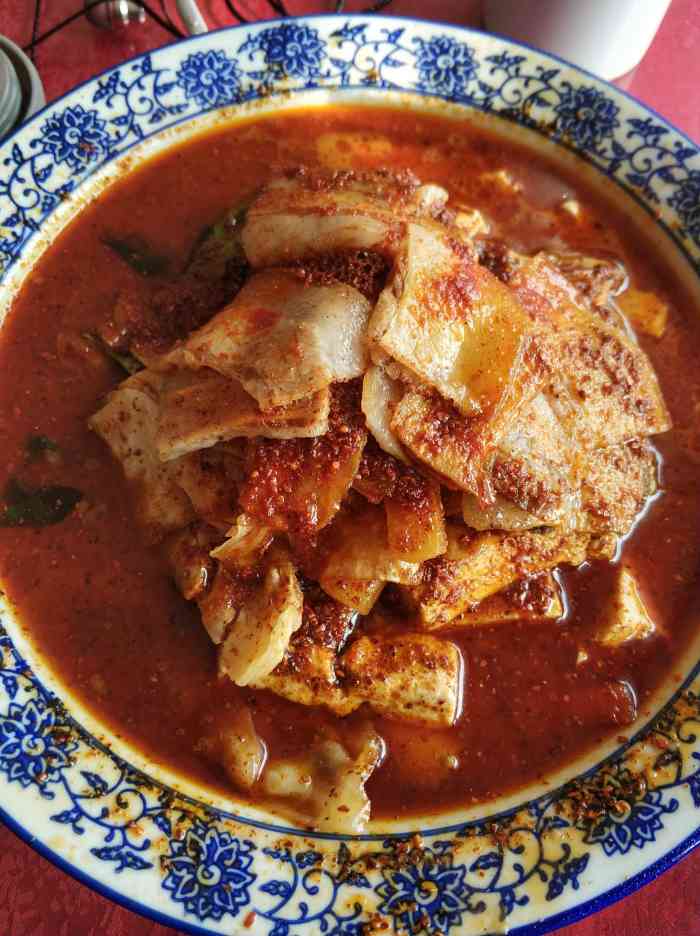 合阳辣子豆腐-"到渭南办事中午来这家吃饭,一开始不知道这.