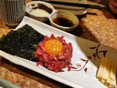 生拌牛肉-炼火烤肉店