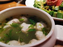 鲜嫩黄花鱼丸汤-将相和·海鲜蒸饺大连菜