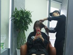 -INS羽毛接发·巴黎画染