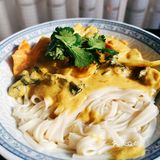 鸡腿奶味咖喱拌面