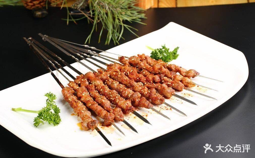 手工炭烧羊肉串图片 - 第1张