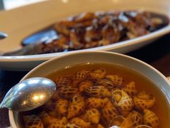 古越陈酿煮花螺-杭州西子湖四季酒店·金沙厅
