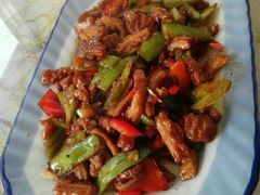 尖椒炒鸭胸-爱妻鱼•老体北重庆水煮鱼•川菜(白云路店)