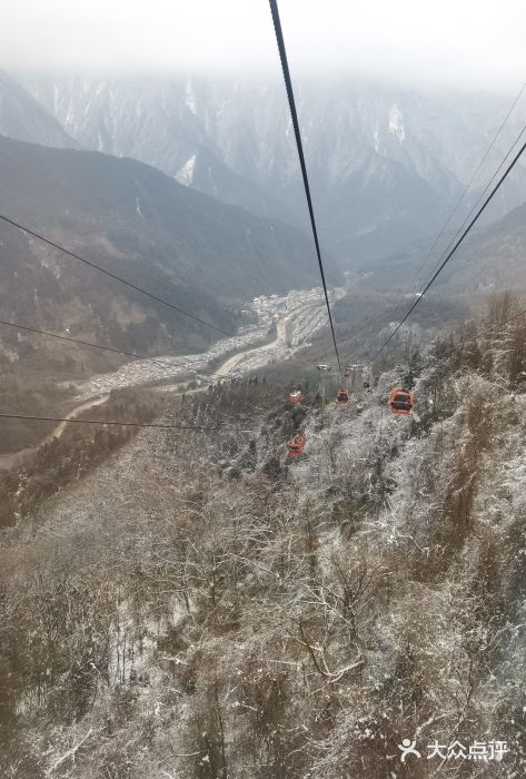 西岭雪山大飞水景区图片