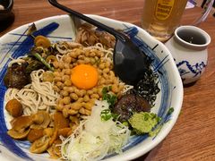纳豆冷荞麦面-纹兵卫手打荞麦面日料(虹桥本店)