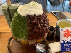 抹茶生乳かき氷-WONDER ICE 萬得冰田(建設路总店)