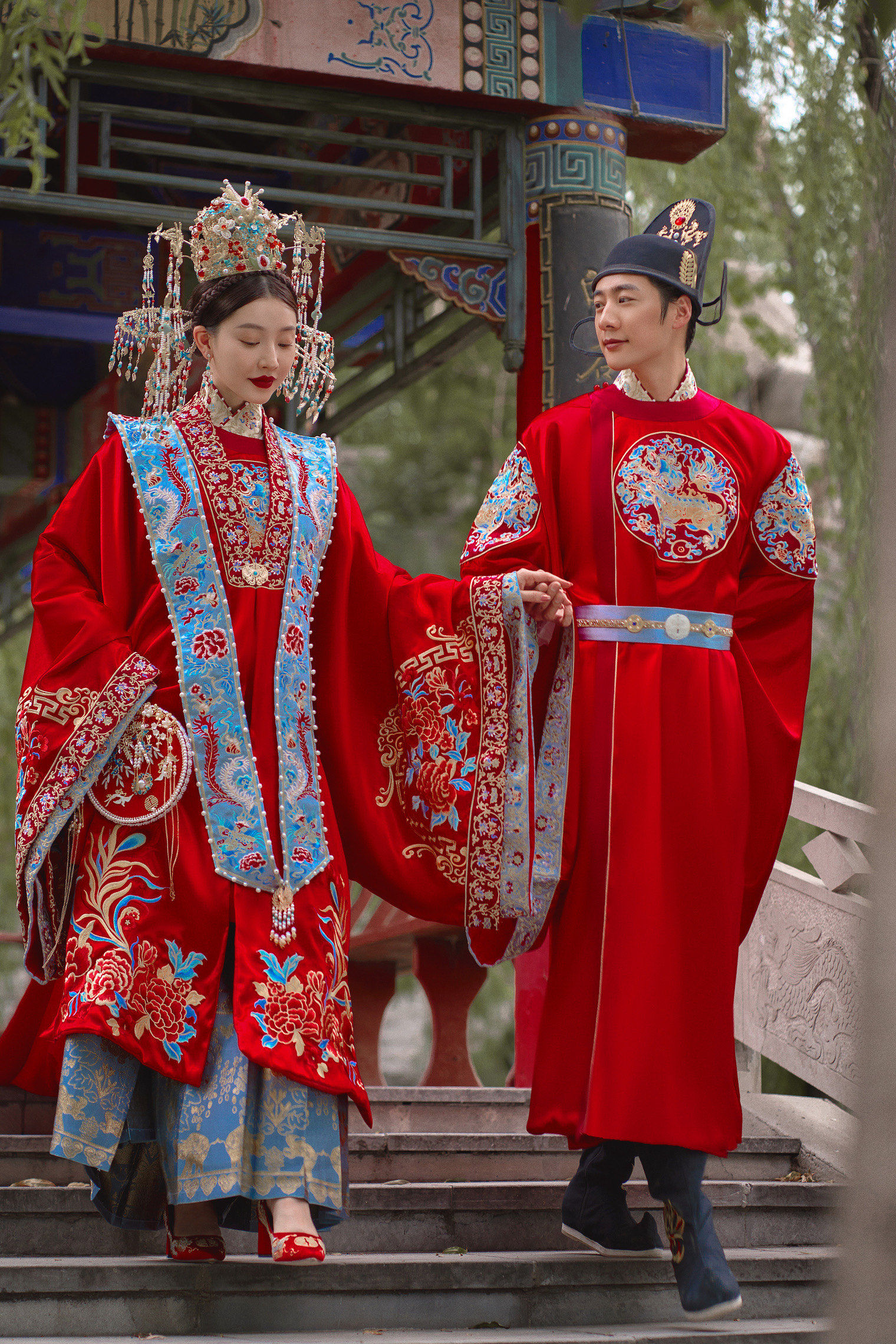 婆婆强烈安利的明制汉服婚纱照,成片绝美