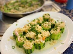 鲜虾瑶柱蒸胜瓜-祈胜邨•顺德鱼生•顺德菜(容桂店)