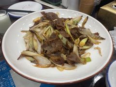 葱爆鲜鹿肉-乔家满族八大碗(流水沟店)