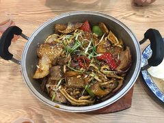 -炕锅羊肉土火锅面片大王