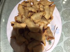 炸疙瘩角-华盛园卷子王农家菜水库鱼