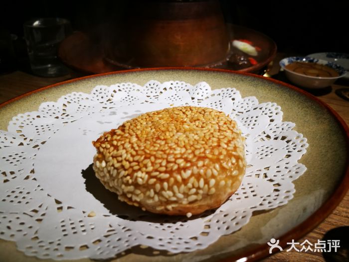 京涮铜锅涮肉(华贸店)京涮芝麻烧饼图片