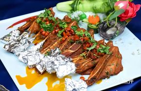 Charcoal-Grilled Shredded Lamb Ribs