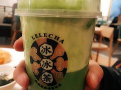 三倍抹茶冰冰茶-LELECHA乐乐茶(上海五角场万达广场店)