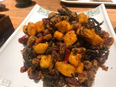 普洱茶炒包浆豆腐-云海肴·汽锅鸡·云南菜(高德置地店)