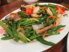 四季豆炒肉-邮电新村嘉积鸭美味园