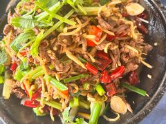 干锅牛肉丝-张关合渣(航空大道店)