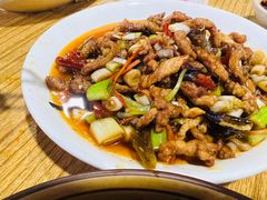 鱼香肉丝-人和水上飘(第一家店)