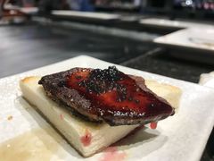 法式黑鱼籽煎鹅肝-仙桐吉宴铁板烧·精致料理