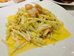 韭黄虾仁炒滑蛋-潮人姐妹轩(海宁路店)
