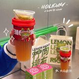 小阳人康复后的第一杯奶茶🥤——柠檬向右鸭屎香奶茶🥤