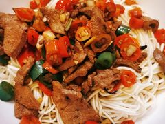 猪肝炒码面-对面面馆