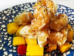 芒果芥末虾丸子-园里前·10年私厨·福建菜(台江万达鳌峰洲店)