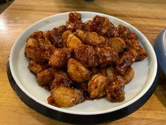 黑蒜子牛肉粒-陈傻子餐厅(世纪都会店)