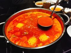 番茄牛肉锅-官也街澳门火锅(新源里店)