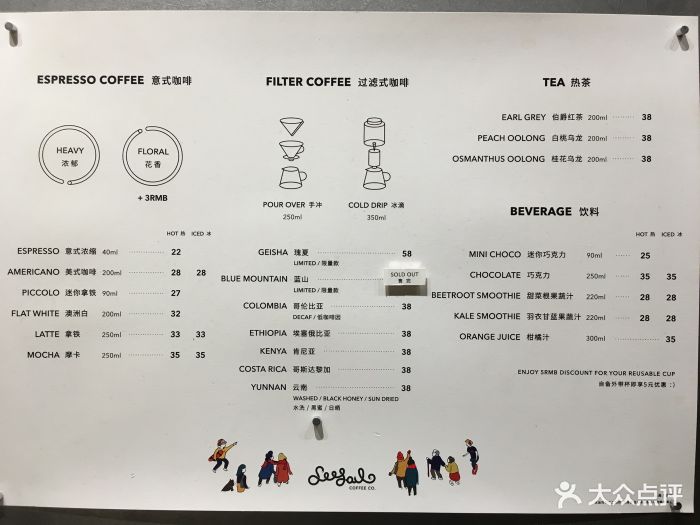 seesawcoffee(环贸iapm商场店)--价目表-菜单图片-上海美食-大众点评