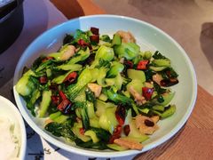 油渣炒四季青菜-望湘园·洞庭渔宴(永旺店)