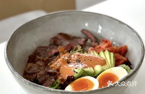 Korean Pan-Fried Steak Kimchi Bowl