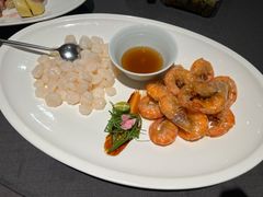 清炒虾仁拼元宝虾-望乡楼上海菜(日月光店)