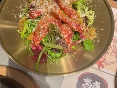 沙拉米肠沙拉-草家酱蟹炭火烤肉店(珲春南路一店)