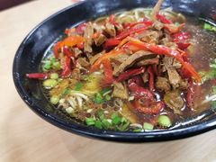 青椒干子肉丝面-瞻老元面馆(双塘路店)